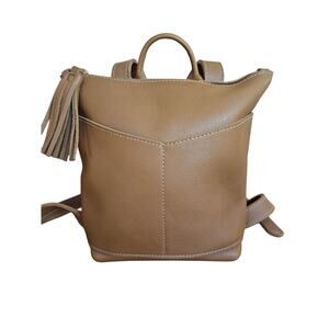Crossbow Leather Telluride Backpack Handcrafted Normcore Gorpcore Outdoor Camel
